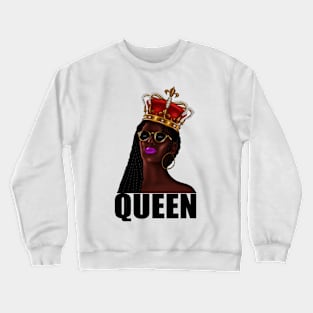 Santa African Queen, Christmas Shirt, Family Christmas, Trendy Christmas Tee, Santa's Favourite Ho. Crewneck Sweatshirt